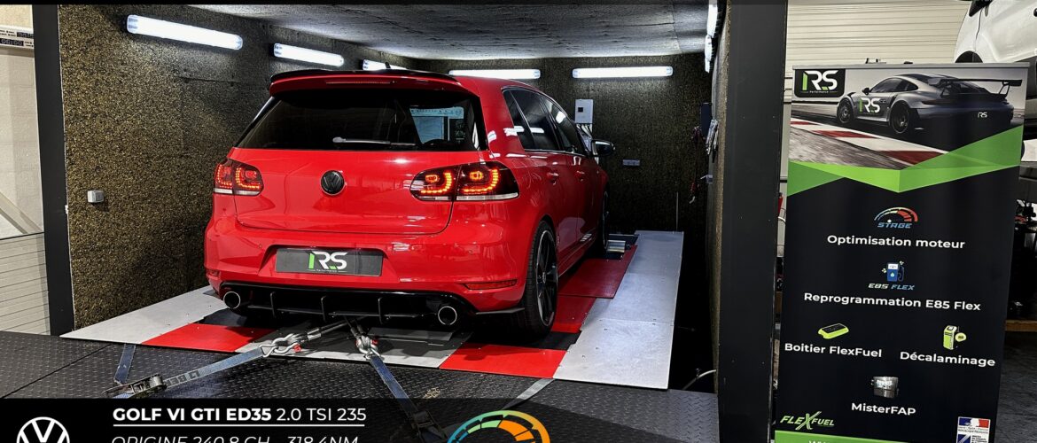 Reprogrammation Stage 2 Volkswagen Golf VI GTI Edition 35 235ch